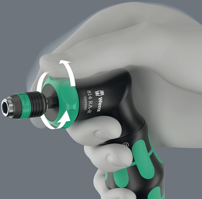 4000828174 - Detailbild_Magazinbithalter Kraftform Kompakt Pistol RA-R 1 7-tlg.BZT PH/PZ/TORX® WERA