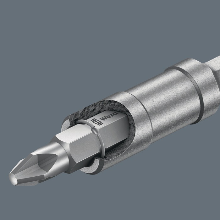 4000829746 - Detailbild2_Bithalter 899/4/1 S 1/4Zoll E 6,3 1/4Zoll 1/4Zoll C 6,3 Magnet,Spreng-Ri L.200mm
