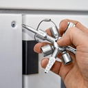 4000829768 - Detailbild_Schaltschrankschlüssel TwinKey® 6 Funktionen m.Magnet Verb.KNIPEX