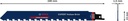 4000837450 - Detailbild5_Säbelsägeblatt Expert Hollow Brick L.240mm B.23mm TPI 2 12,7mm 1 St./Karte