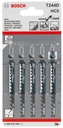 4000837504 - Detailbild_Stichsägeblatt T 244 D Gesamt-L.100mm Zahnt.4-5,2mm HCS 5 St./Karte BOSCH