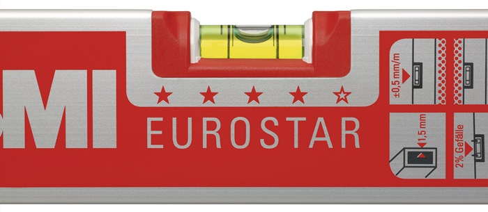 4000855019 - Detailbild_Wasserwaage EUROSTAR 690 E 30cm Alu.silber ± 0,5mm/m BMI