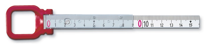 4000855432 - Detailbild_Rahmenbandmaß ERGOLINE L.30m Band-B.13mm B mm/cm EG II Alu.weiß Stahlmaßband BMI