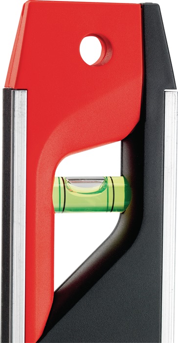 4000857307 - Detailbild4_Torpedowasserwaage T PRO 23cm Aluminium/ABS Ku.rot/schwarz 1 mm/m 1 mm/m SOLA