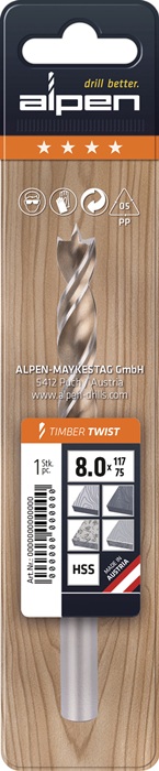 4000863272 - Detailbild_Spiralbohrer TIMBER TWIST D.5mm Gesamt-L.86mm ALPEN
