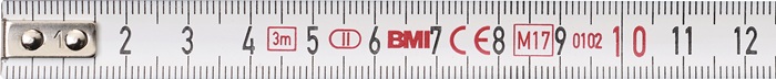 2000855000 - Detailbild_Taschenrollbandmaß L.3m B.13mm mm/cm EG II Ku.Sichtfenster TECWERK