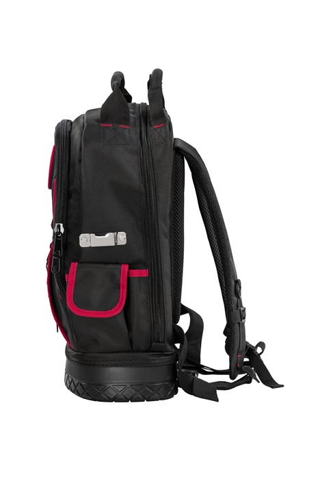 4000871998 - Detailbild3_Werkzeugrucksack B360xT170xH440mm Nyl.schwarz/rot PARAT