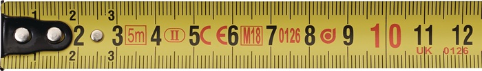 2000855040 - Detailbild_Taschenrollbandmaß L.3m B.16mm mm/cm EG II Ku.CR TECWERK