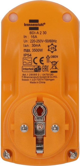 4000873784 - Detailbild5_Personenschutzadapter BDI-A2 30 16 A 230/50V/Hz 3680W IP54 BRENNENSTUHL