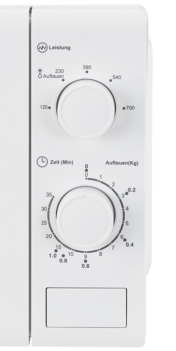 4000896644 - Detailbild_Mikrowelle MW 900-030 700 W weiß 20l freistehend