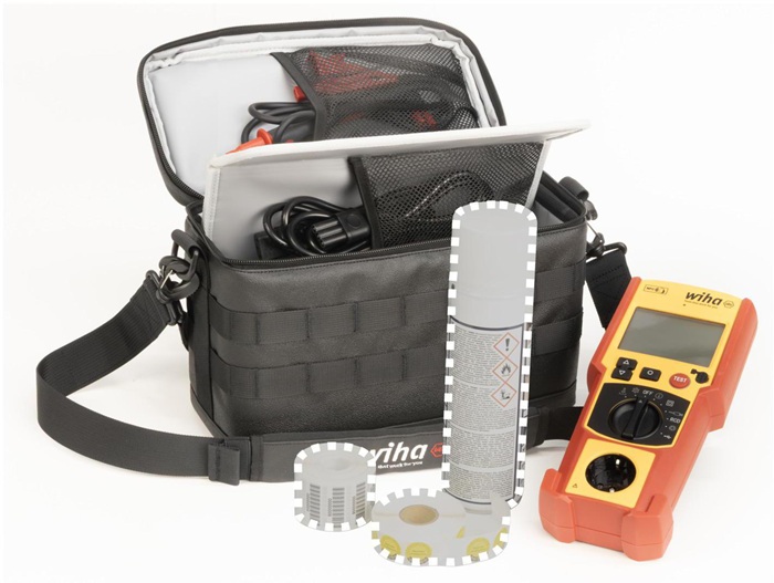 4000897311 - Detailbild_Gerätetester-Set PAT one in Tasche L320xB210xH150mm WIHA