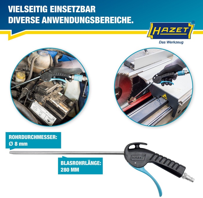 4000898940 - Detailbild3_Druckluftausblaspistole 9040P-2 Kupplungsstecker DN 7,2 HAZET