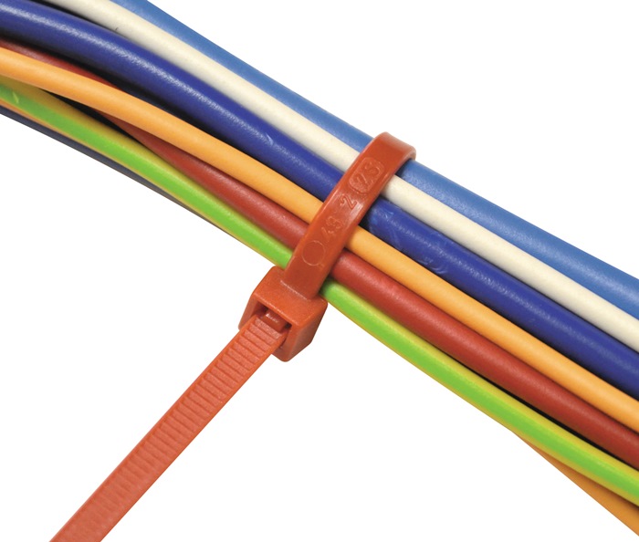 4000900718 - Detailbild_Kabelbinder L.280mm B.4,5mm PA 6.6 rot 100St./Btl.SAPISELCO