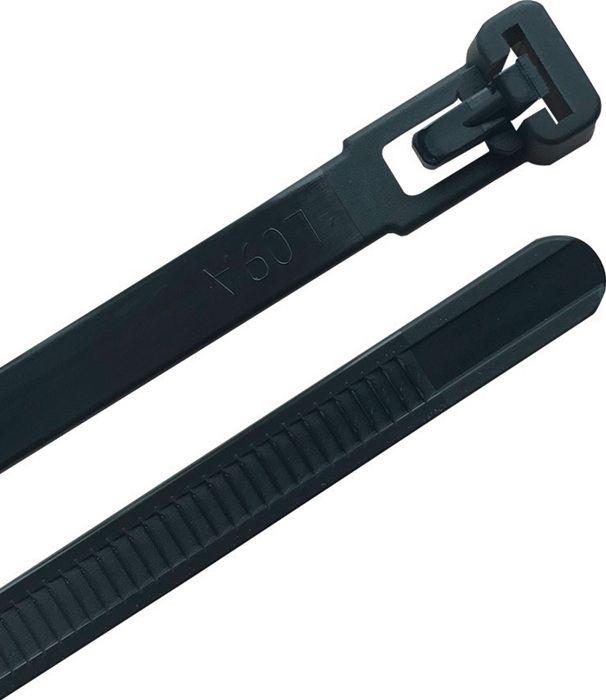 4000900833 - Detailbild_Kabelbinder L.200mm B.7,6mm PA 6.6 schwarz 100St./Btl.