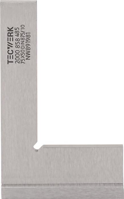 2000858435 - Detailbild_Winkel DIN 875/I Schenkel-L.75x50mm m.Anschlag TECWERK