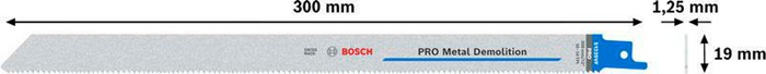 4000909205 - Detailbild_Säbelsägeblatt S 1225 VF L.300mm B.19mm TPI 10/14 1,8/2,6mm varioverz. 5er Pk.