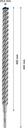4000909494 - Detailbild2_Hammerbohrer Expert SDS-7X D.25mm Arbeits-L.400mm L.450mm SDS-Plus 1 St.BOSCH