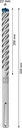 4000909907 - Detailbild5_Hammerbohrer Expert SDS max-8X D.22mm Arbeits-L.200mm L.320mm SDS max 1 St.BOSCH