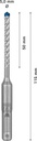 4000909967 - Detailbild5_Hammerbohrer Expert SDS-7X D.5mm Arbeits-L.50mm L.115mm SDS-Plus 10 St.BOSCH