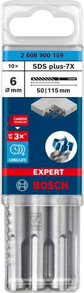 4000909969 - Detailbild4_Hammerbohrer Expert SDS-7X D.6mm Arbeits-L.50mm L.115mm SDS-Plus 10 St.BOSCH