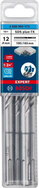 4000909981 - Detailbild2_Hammerbohrer Expert SDS-7X D.12mm Arbeits-L.100mm L.165mm SDS-Plus 10 St.BOSCH