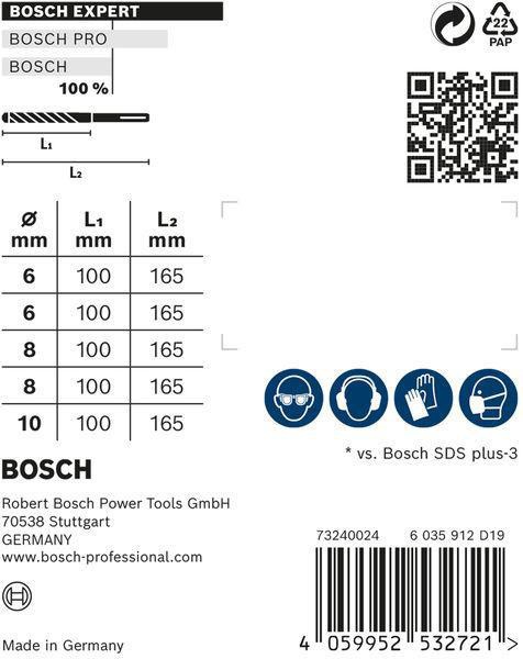 4000909994 - Detailbild4_Hammerbohrersatz Expert SDS plus-7X 5-tlg.SDS Plus Ku.-Kass.m.Euroloch BOSCH