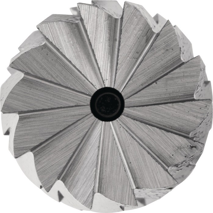 4142038304 - Detailbild_Kleinfrässtift Form ZYAS D.6mm Kopf-L.13mm Schaft-D.3mm HM Verz.3 PLUS PFERD
