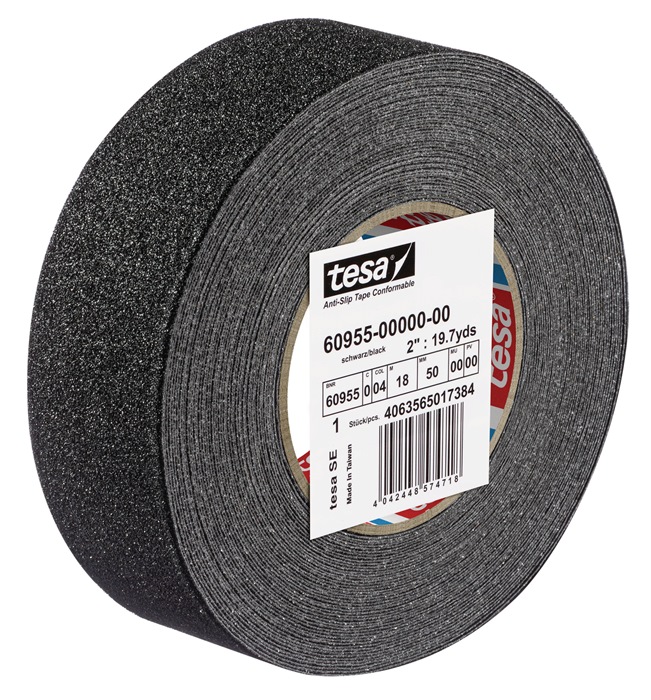 4500001279 - Detailbild_Antirutschklebeband extrem flex.60955 schwarz L.18 m,B.50mm TESA
