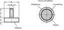 4601002855 - Detailbild_Haltemagnet GN 50.3 d1 32 ± 0,1mm d2 M 6mm Neodym,Eisen,Bor ND GANTER