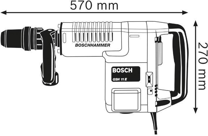 4680890321 - Detailbild5_Meißelhammer GSH 11 E Prof.1500W SDS-max 16,8 J 900-1890min-¹ BOSCH
