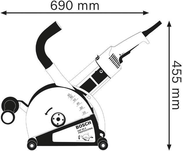 4680890510 - Detailbild2_Mauernutfräse GNF 65 A Professional 20-65mm 230x22,23mm 5000min-¹ 2400W BOSCH