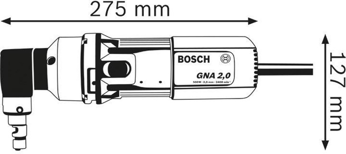 4680890525 - Detailbild_Knabber GNA 2,0 Professional 2mm 1mm 2400min-¹ 500W BOSCH