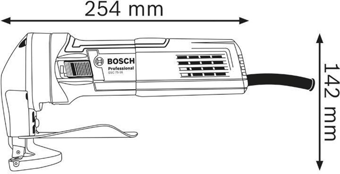 4680890526 - Detailbild_Blechschere GSC 75-16 Professional 1,6mm 0,7mm 5200min-¹ 750W BOSCH
