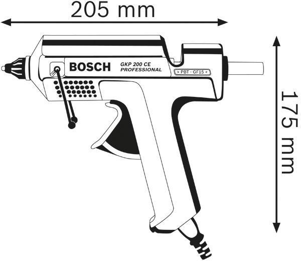 4680892765 - Detailbild_Heißklebepistole GKP 200 CE Professional Klebeleistung 30 g/min 4 min 11mm BOSCH