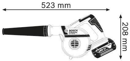 4681102176 - Detailbild_Akku-Gebläse GBL 18V-120 solo Prof.18 V 75 m/s 120 m³/h BOSCH