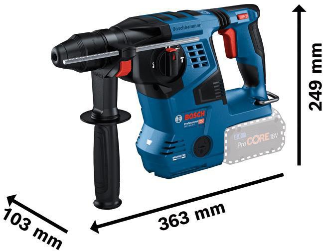 4681102341 - Detailbild2_Akku-Bohrhammer GBH 18V-28 C Prof.18V 28mm 3,3 J SDS-plus L-BOXX BOSCH