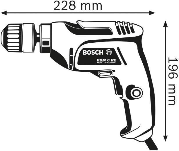 4681202013 - Detailbild2_Bohrmaschine GBM 6 RE Prof.6,5mm 350W 0-4000min-¹ BOSCH