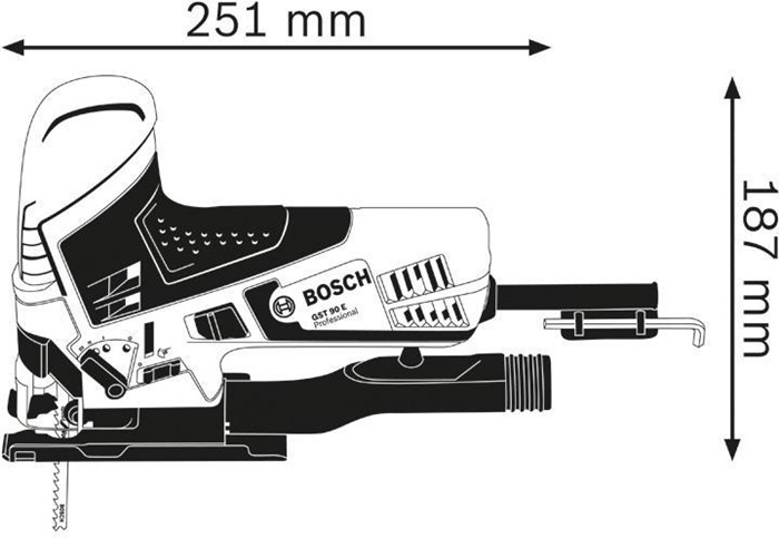 4681702000 - Detailbild_Stichsäge GST 90 E Prof.90mm Hub 26mm 650W BOSCH