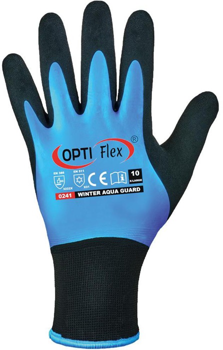 8000140392 - Detailbild_Handschuhe Winter Aqua Guard Gr.8 schwarz/blau EN 388,EN 511 PSA II OPTIFLEX