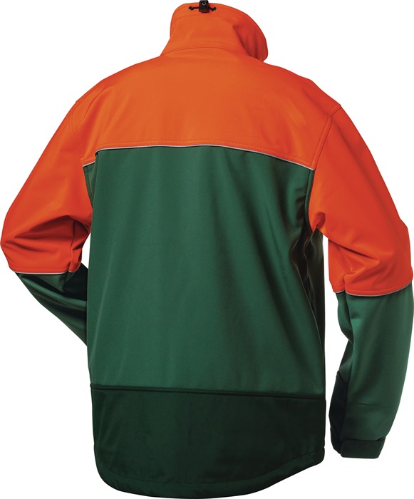 8000142609 - Detailbild_Waldarbeiter-Softshelljacke SANDDORN Gr.L grün/orange ELYSEE