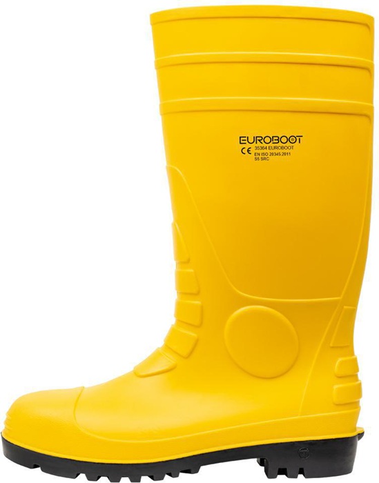 8000145155 - Detailbild_Sicherheitsstiefel EUROBOOT Gr.46 gelb/schwarz S5 SRC EN20345 PVC FELDTMANN
