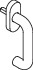 8000260266 - Detailbild2_Fenstergriff 111XAFG VA ma geschl.24mm Stand.HEWI
