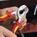 8000272775 - Detailbild5_Kabelschere L.165mm Kopf verchr.VDE m.Öse Mehrkomp.-Hüllen Form 1 KNIPEX