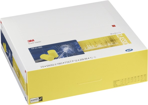 8000326319 - Detailbild_Gehörschutzstöpsel E-A-R™ Classic™ EN 352-2:2020 SNR 31 dB 250PA/Krt.5PA/Pk.3M