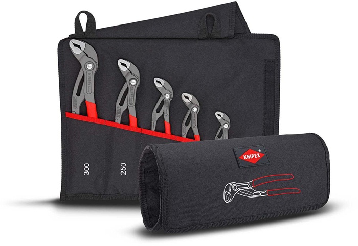 8000331604 - Detailbild2_Zangensatz Cobra®-Set Inh.5-tlg.grau atram.Rolltasche KNIPEX