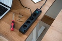 8000337793 - Detailbild_Steckdosenleiste Bremounta 16 A 230V schwarz Steckd.4 1,5m H05VV-F 1,5mm²