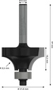 8000339424 - Detailbild4_Abrundfräser Standard for Wood Radius 9,5mm Arbeits-L.16,2mm Schaft 6mm D.31,8mm