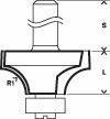 8000339425 - Detailbild2_Abrundfräser Expert for Wood Radius 2mm Arbeits-L.12,7mm D.16,7mm L.55mm BOSCH