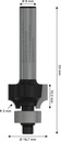 8000339437 - Detailbild3_Abrundfräser Standard for Wood Radius 3mm Arbeits-L.10,5mm L.53mm BOSCH