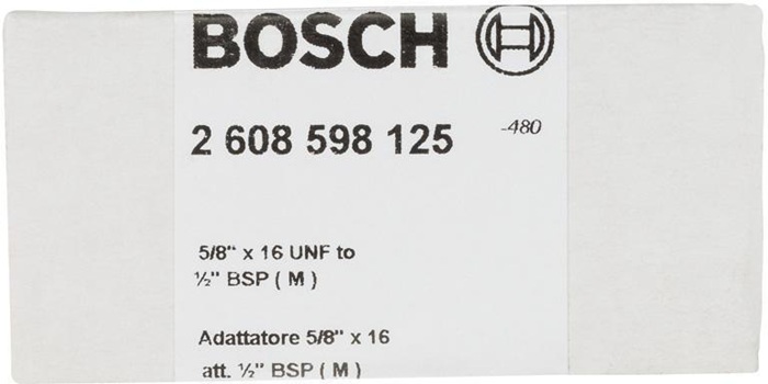 8000339481 - Detailbild_Adapter Kronenseite 1/2Zoll BSP Maschinenseite 5/8Zoll 16UNF f.Diamantbohrkr.